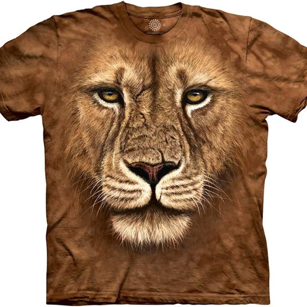 Lion Warrior Tigers King Jungle Cat Lions The Mountain Animal Brown T-Shirt S-3X